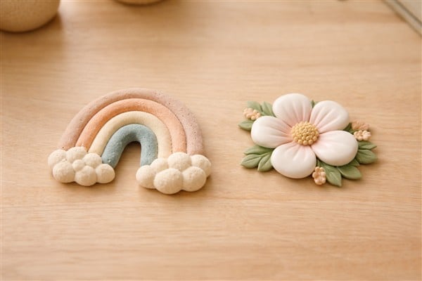 Kaltporzellan und Salzteig bemalen